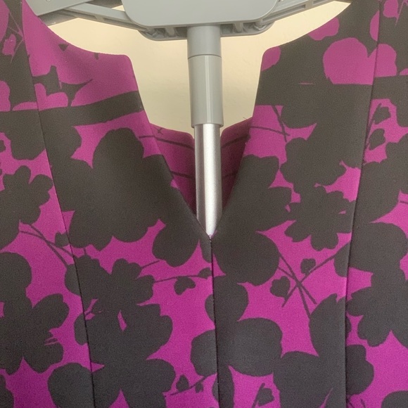 Julian Taylor New York Purple & Teal Circle Skirt Dress, 10 - Picture 7 of 9